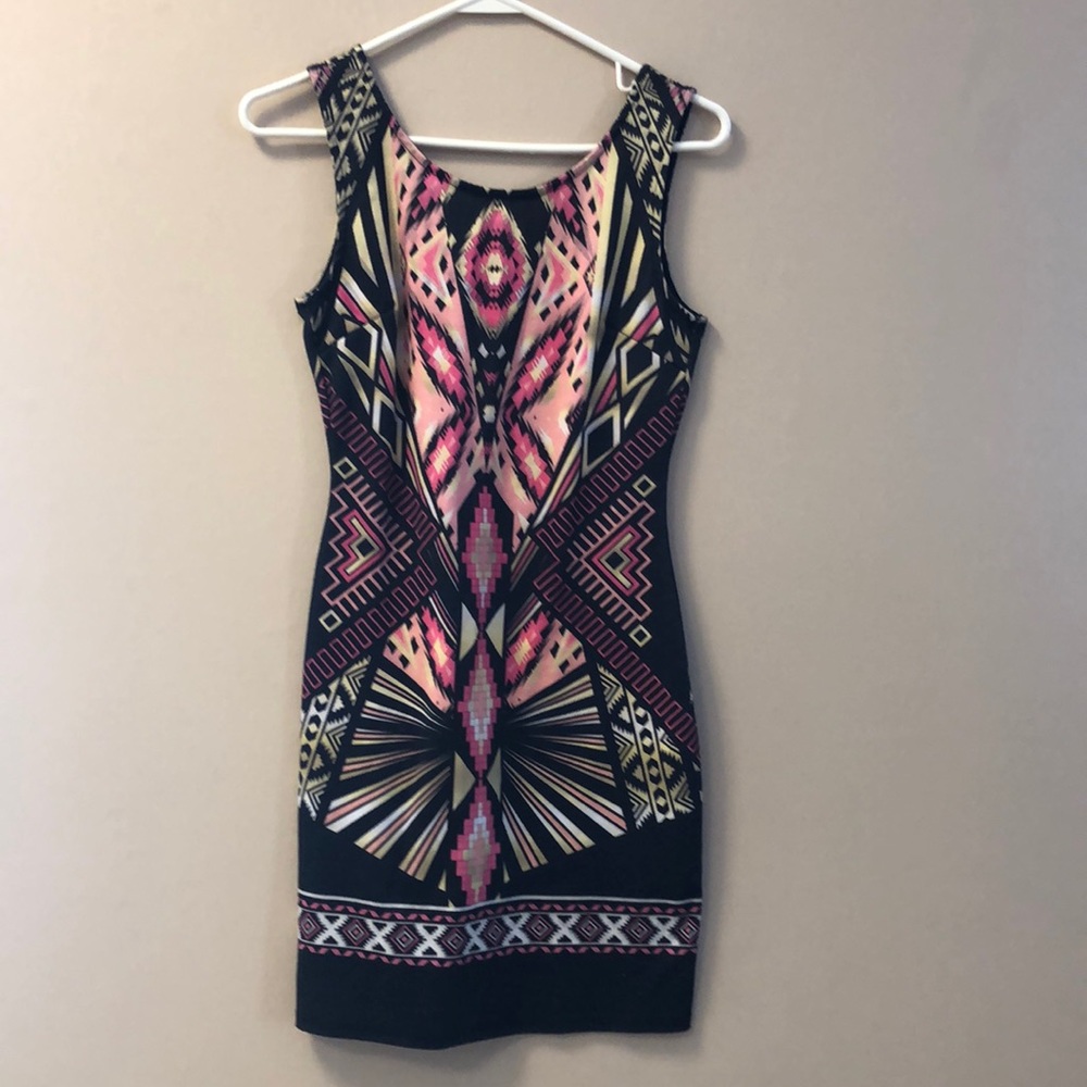 Mini geometric dress